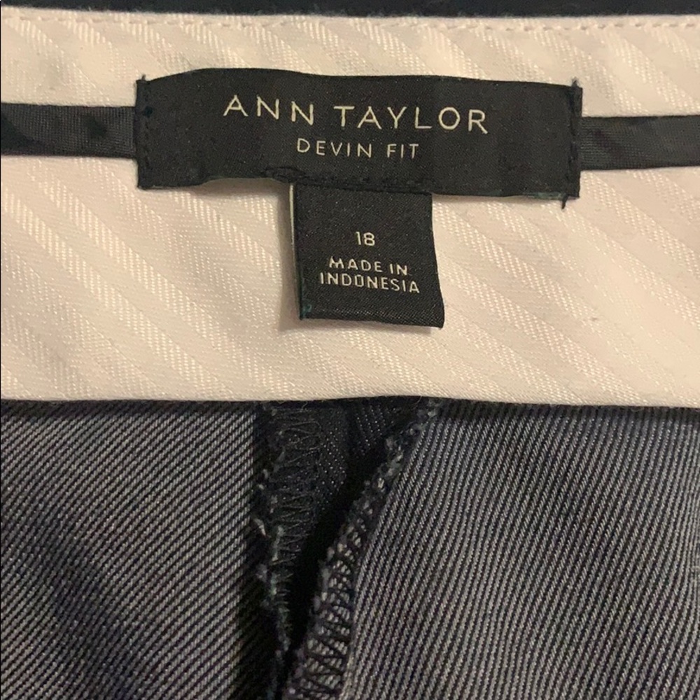 Ann Taylor Devin Fit Navy Dress Pants